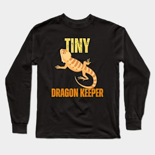 Tiny Dragon Keeper Lover Lizard Reptile Long Sleeve T-Shirt